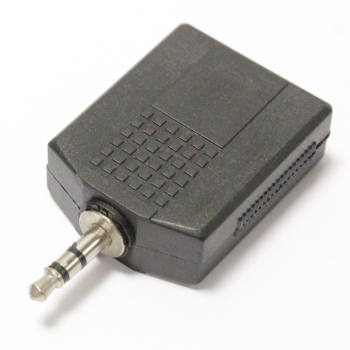 Bematik - Adaptador De Audio Estéreo  1 X Minijack-3.5-macho A 2 X Jack-6.3mm-hembra Ay04000