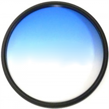 Bematik - Filtro De Fotografía Color Gradual Azul Para Objetivo De 52 Mm Ef08200