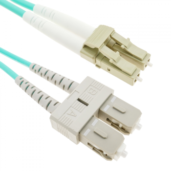 Bematik - Cable Om3 De Fibra Óptica Lc A Sc Multimodo Duplex 50/125 De 10m Fy08700