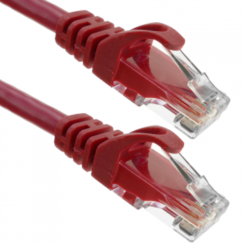 Bematik - Cable De Red Ethernet Lan Utp Rj45 Cat.6a Rojo 25 Cm Lj00100