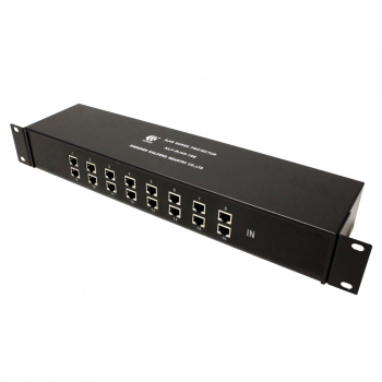 Bematik - Protector De Sobretensión Ethernet Rj45 10ka 5v 16-puerto 8-pin Rack 19" Sp04400