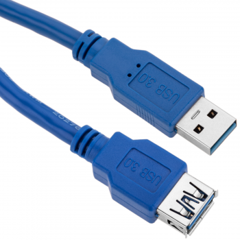 Bematik - Cable Alargador Usb 3.0 De 1 M Tipo A Macho A Hembra Azul Ux01200