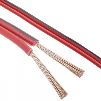 Bematik - Cable De Audio Para Altavoces Rojo Y Negro De 2x1,50 Mm² Bobina De 20m Vh07400