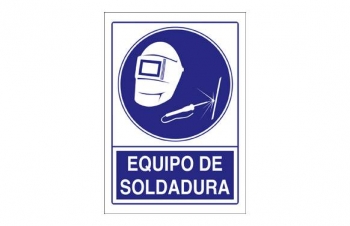 Señal Equipo De Soldadura 210x297pvc