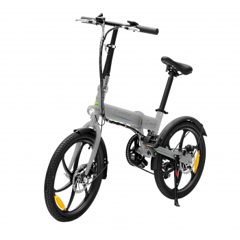 Bicicleta Eléctrica Smartgyro Crosscity Silver, Asistente Al Pedaleo, 20", Batería Extraíble