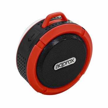 Altavoz Bluetooth Approx Appspwpb Black Red Waterproof