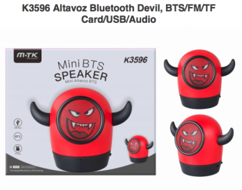 Altavoz Diabla 3w Bluetooth + Usb + Sd + Micro
