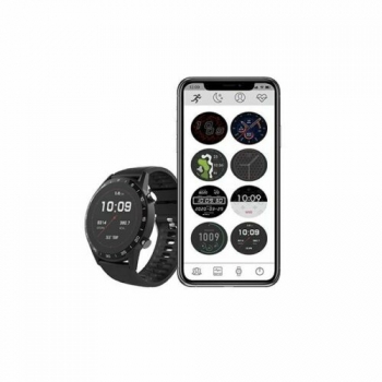 Reloj Bluetooth Unotec Round Series 6 Negro Compatible Con Android Ios