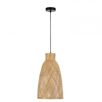 Lámpara De Techo Nomi De Bambú, Diametro 31 Cm