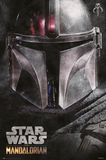Poster Star Wars The Mandalorian Helmet