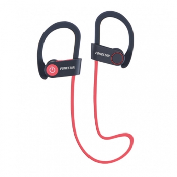 Fonestar Auriculares Deportivos Con Bluetooth Bluesport-65 Negro/rojo