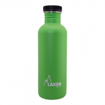 Laken Basic Steel - Botella De Agua 1l En Acero Inoxidable. Verde
