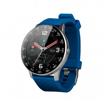 Smartwatch Reloj Inteligente Smartek Sw-150 Podómetro Pulsometro Actividad Azul