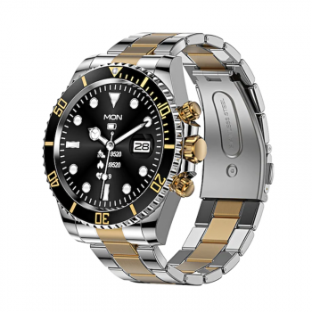 Smartek Reloj Inteligente Smart Watch Acero Inoxidable Sw-aw12 Negro/dorado