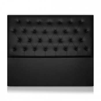 Cabeceros Afrodita Tapizado Polipiel Negro 90x120 De Sonnomattress