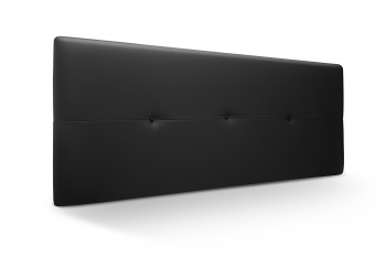 Cabecero Jazmin Tapizado En Polipiel Negro Para Camas De 150 (160 X 50 Cm)