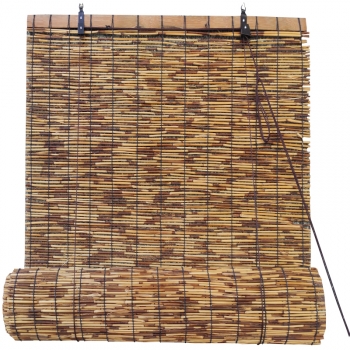 Estores De Bambú Persiana Para Ventanas Reforzado Marrón 90 X 200 Cm