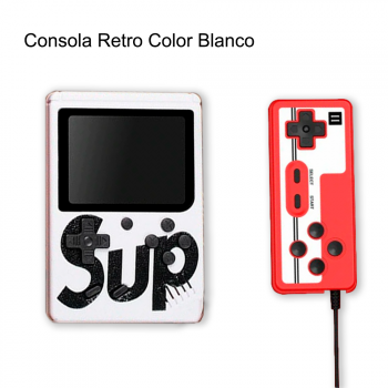 Consola Retro Arcade | Videoconsola 400 Juegos | Consola Retro Blanca