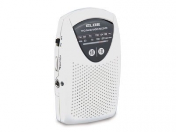 Elbe Rf-50 Portátil Analógica Negro, Color Blanco Radio