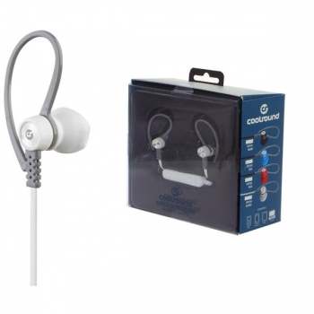 Coolsound Auricular + Micro Running Sport V5 Bluetooth 4.1 + Microsd (inalámbrico, 3-5h Autonomía, In-ear, Estéreo, Volumen Y Pista) – Blanco