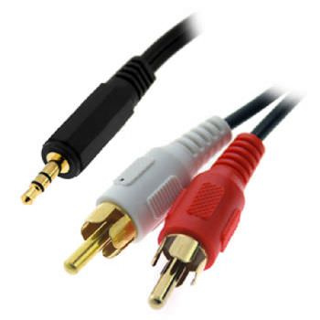 Cable 3go Audio Jack 3,5 M / 2xrca M 2m