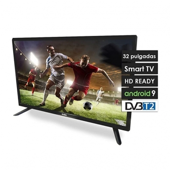 Television 32 Pulgadas Bsl-3222s Smart Tv  Sistema Operativo Android 9.0  Sintonizador Dvbt2/s2/c Conectividad Wifi Y Rj45 | Hd Ready | 8gb De Memoria Rom| Usb Multimedia