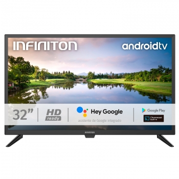 Infiniton Intv-32ma1300 - Televisor Smart Tv  32", Hd Ready, Android Tv, Wifi, Bluetooth 5, Hdmi 2.1, Usb, Control Por Voz, Chromecast, Google Play