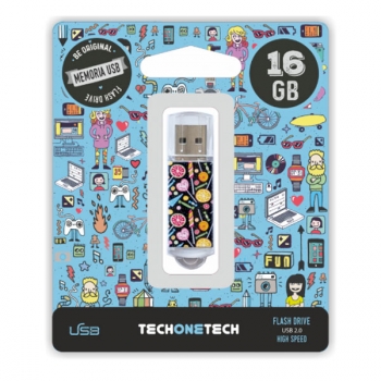 Tech1tech Pendrive 16gb Tec4001-16 Candy Pop