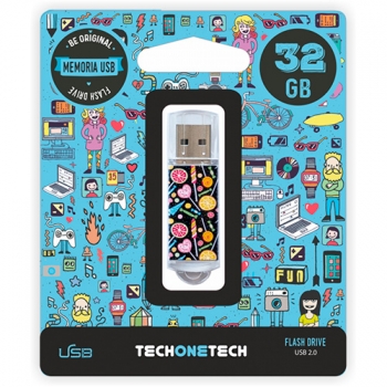 Tech1tech Pendrive 32gb Tec4001-32 Candy Pop