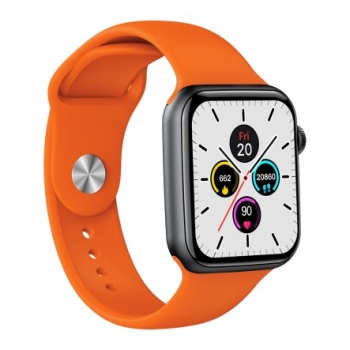 Smartwatch Colorful - Reloj Inteligente - Llamadas Y Multideporte - 2 Correas Incluídas Tpu Negro + Naranja - Dcu Tecnologic