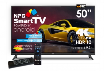 Tv Led 50"npg S530l50u-q 4k Uhd,smart Tv Android 9.0+control Qwerty,bluetooth