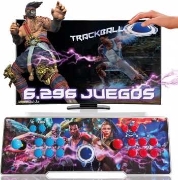 Pandora Box Track Ball Modelo Killer Con Joysticks Arcade Y 6296 Juegos