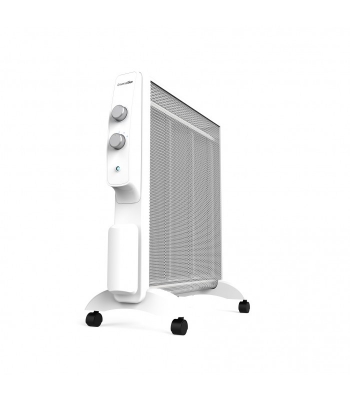 Calefactor Mica Bajo Consumo - Radiador Silencioso - Termostato Regulable - 1500w - Color Blanco - Rápido Calenamiento - Universal Blue