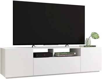 Mueble Tv Blanco Modelo Fasbel 180x47.5x47  - Blanco