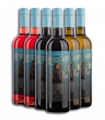 Vino El Rescatado -vino Premiado -caja De 6 Botellas Mixtas 0,75cl.
