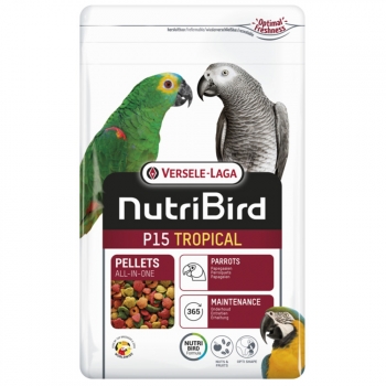 Nutribird P15 Tropical - Alimento De Mantenimiento Para Loros Y Papagayos Multicolor 1 Kg