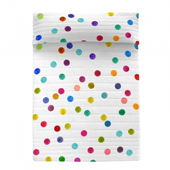 Colcha 100% Algodón Confetti Cama 150 (250x260 Cm) Multicolor