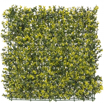 Panel Artificial Para Jardín Vertical Amarillo De Plástico De 50x50 Cm