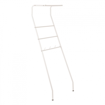 Perchero Escalera Blanco De Metal De 60x25x155 Cm