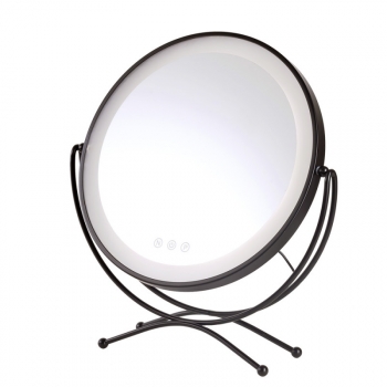 Espejo Iluminado Maquillaje Led 4200ºk 48x43cm Negro 30.000h [sun-krs-430a-b]
