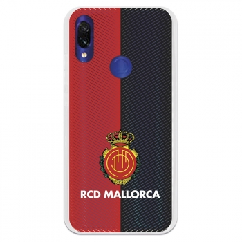 Funda Para Xiaomi Redmi 7 Del Mallorca Rcd Mallorca Diagonales Transparente - Licencia Oficial Rcd Mallorca