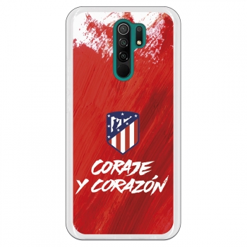 Carcasa Para Xiaomi Redmi 9 - Atlético De Madrid Coraje Y Corazón