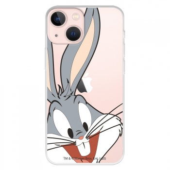 Funda Para Iphone 13 Mini Oficial De Warner Bros Bugs Bunny Silueta Transparente - Looney Tunes