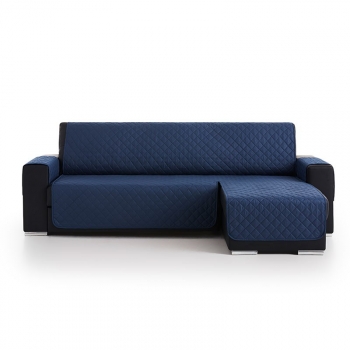 Salvasofá Chaise Longue Couch Cover Brazo Derecho 280cm, Azul. Funda De Sofá Para Chaise Longue