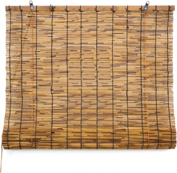 Persiana Enrollable De Bambú (100 X 180 Cm) - Marrón