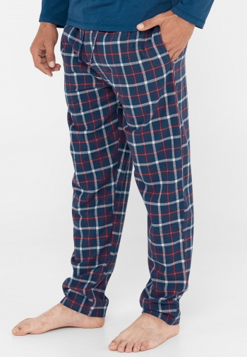 Pantalón Pijama Hombre Largo Franela Algodón El Búho Nocturno
