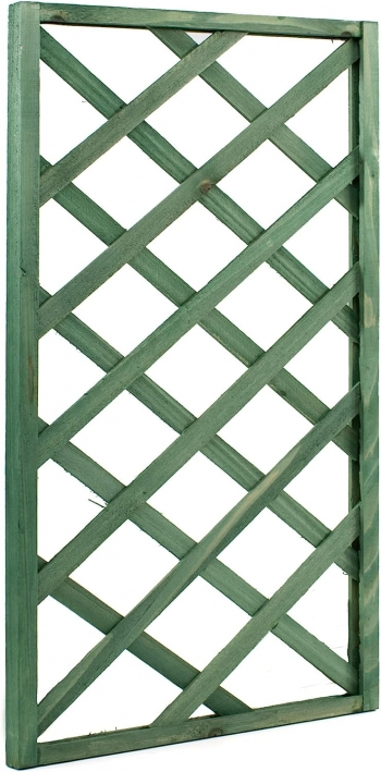 Pack De 6 Paneles Celosías De Madera - Verde