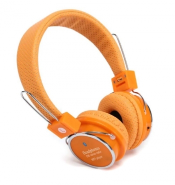Auriculares Cascos Stereo B-05 Headphones Bluetooth Inalámbricos Naranja