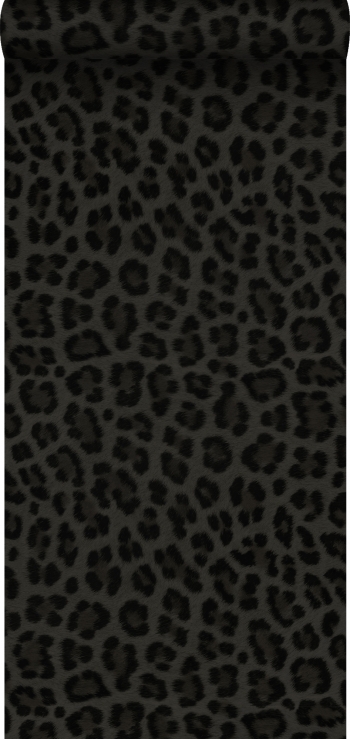 Papel Pintado Origin Wallcoverings Piel De Leopardo Gris Oscuro Y Negro - 347803 - 0,