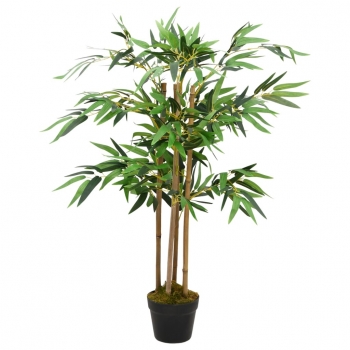 Planta Artificial De Bambú Twiggy Con Macetero 90 Cm Vidaxl